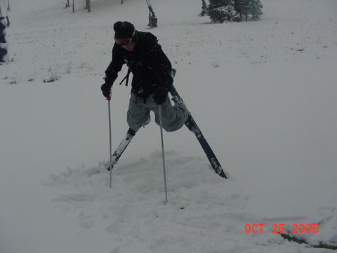 foot of pow in october! in PA!