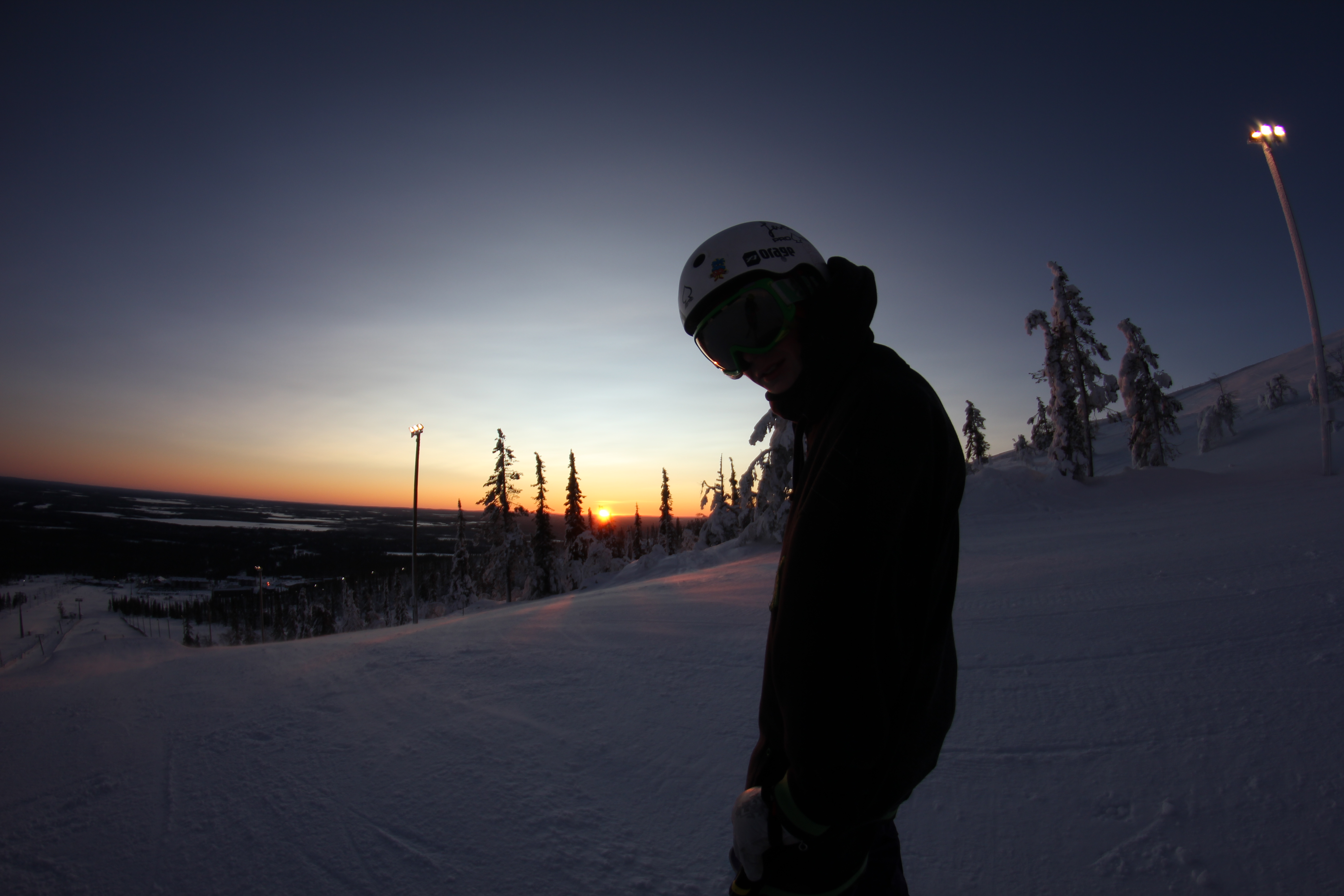 for the first time this year on a slope