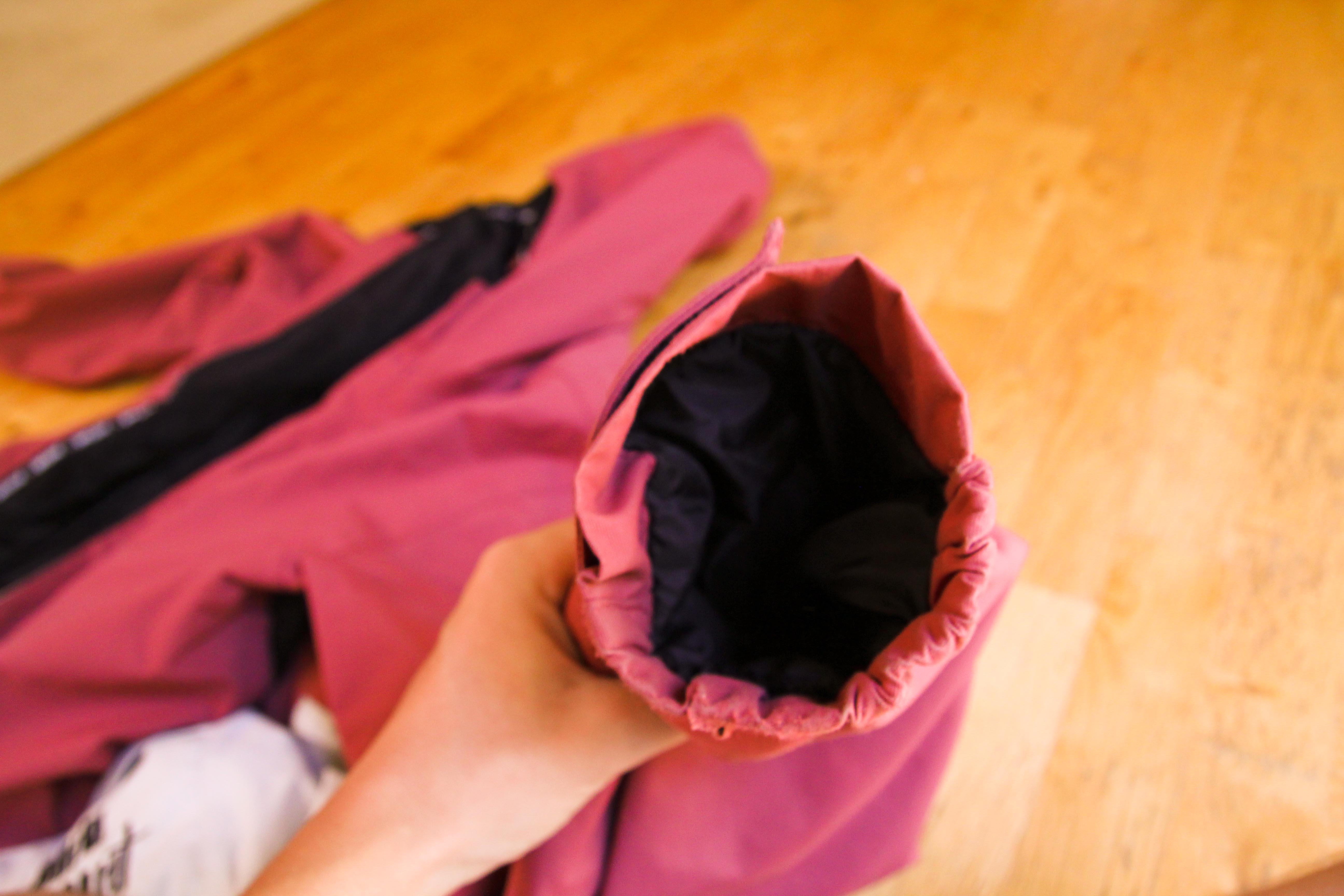 Fraying unnoticeable from outside