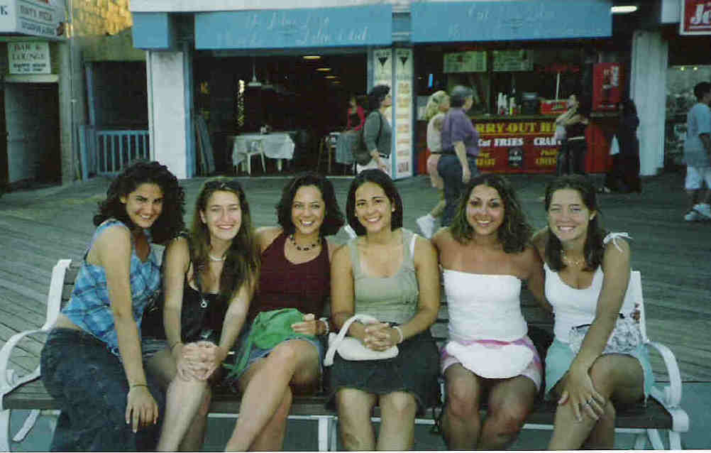 friends and i at beach!!