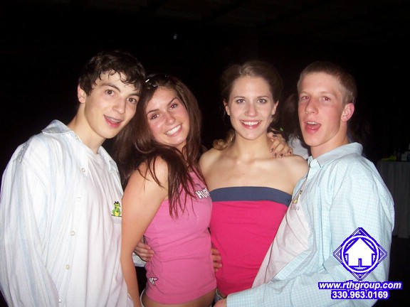 (from right) vince, hilary, sarah, and me