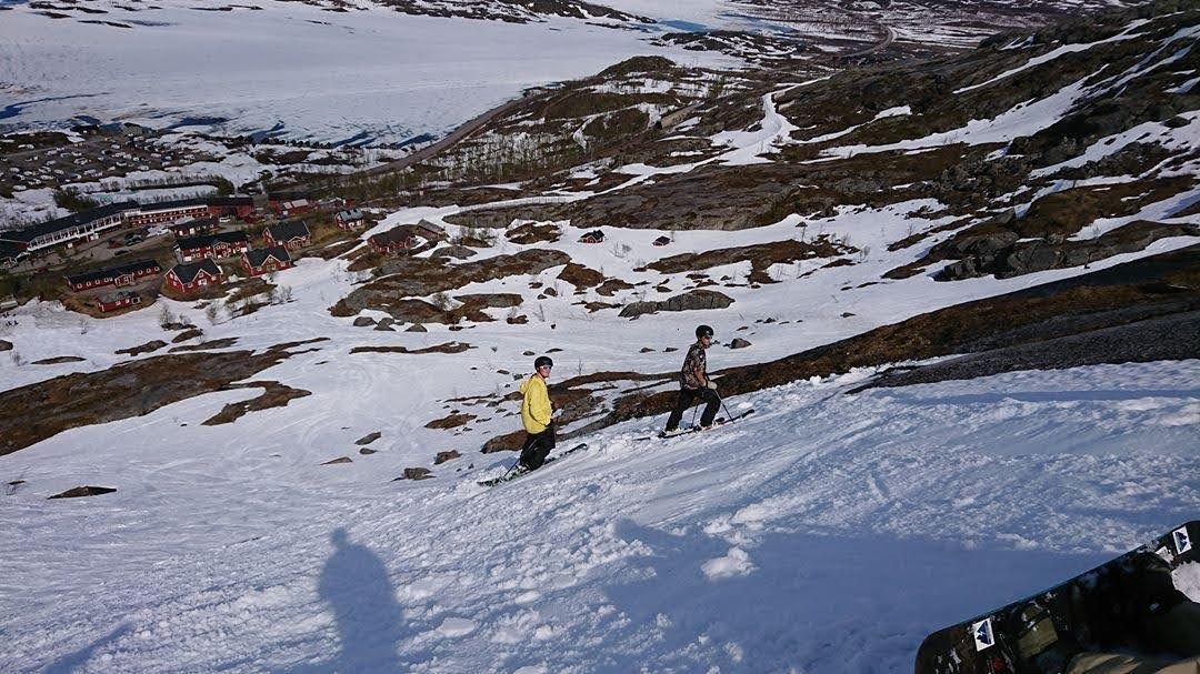 From Riksgränsen in midsummer