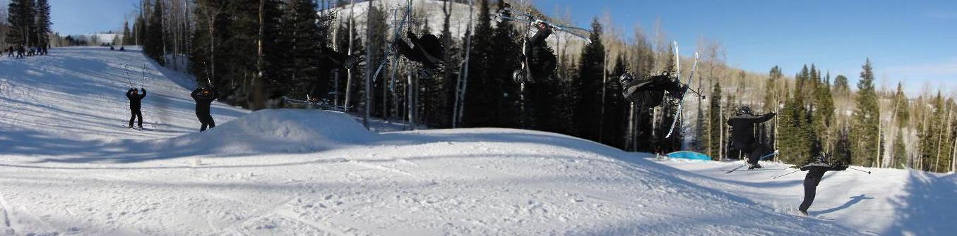 Front flip at the Canyons, UT