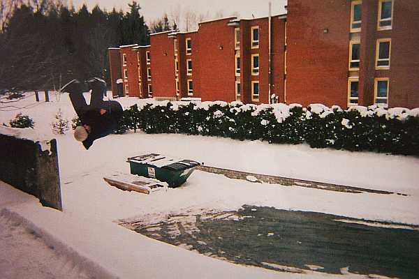 Front flip off ledge