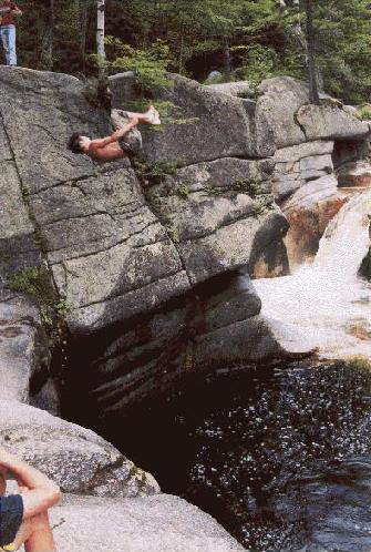 front flip off the 45 footer