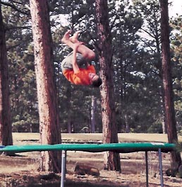 Front Flip on Tramp