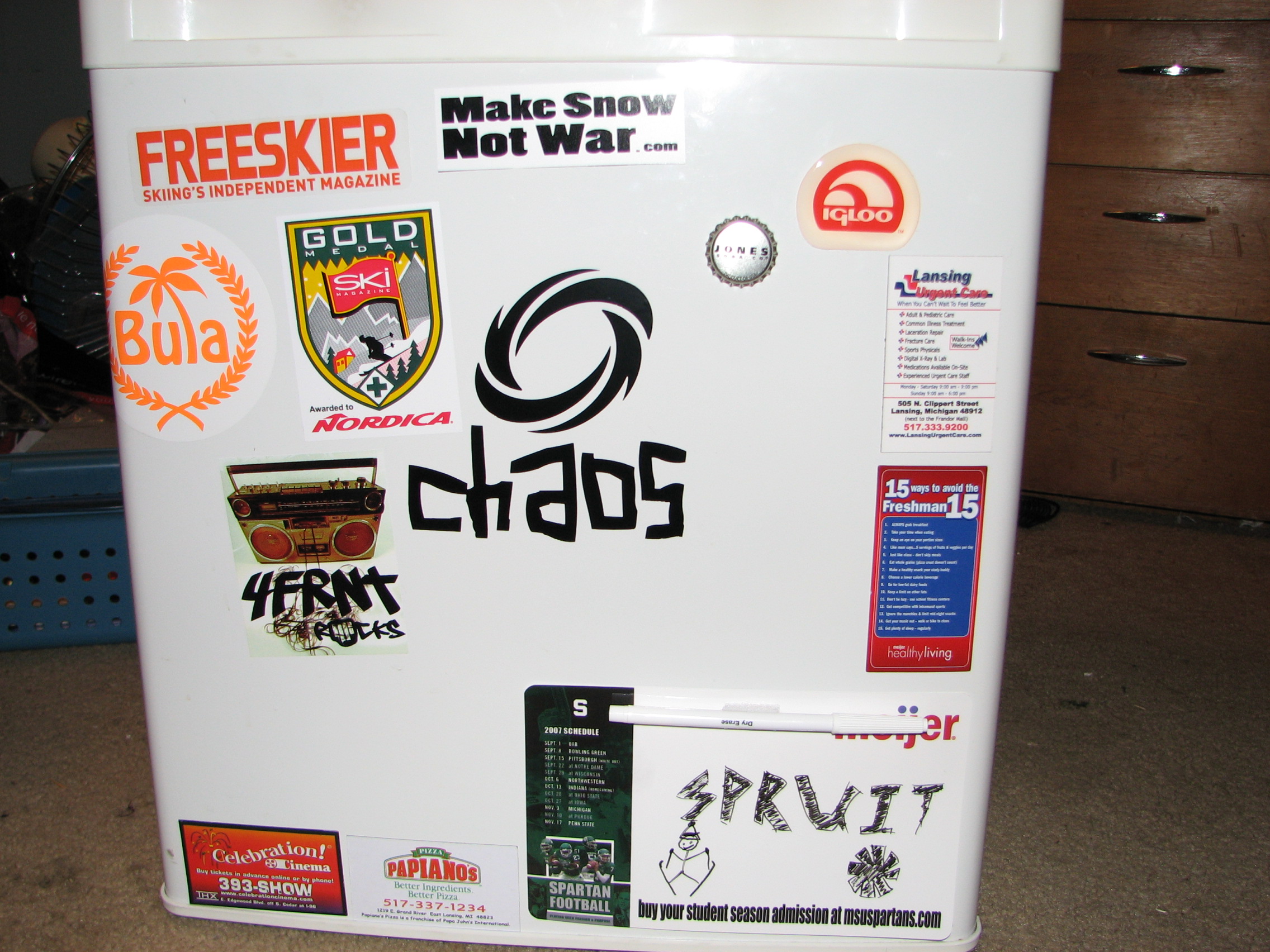 Front fridge