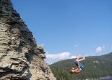 frontflip off a 20 foot cliff