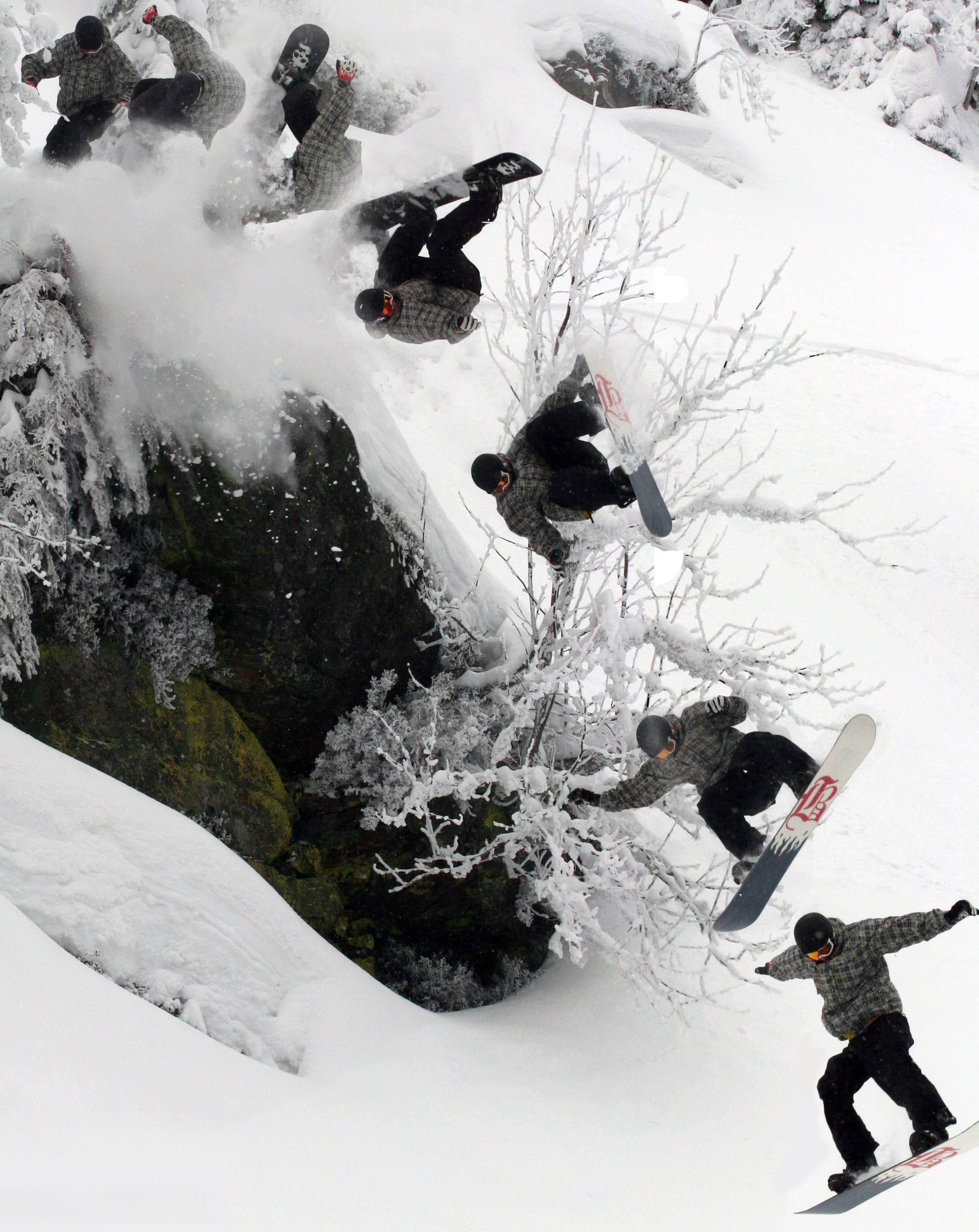 Frontflip off cliff sequence