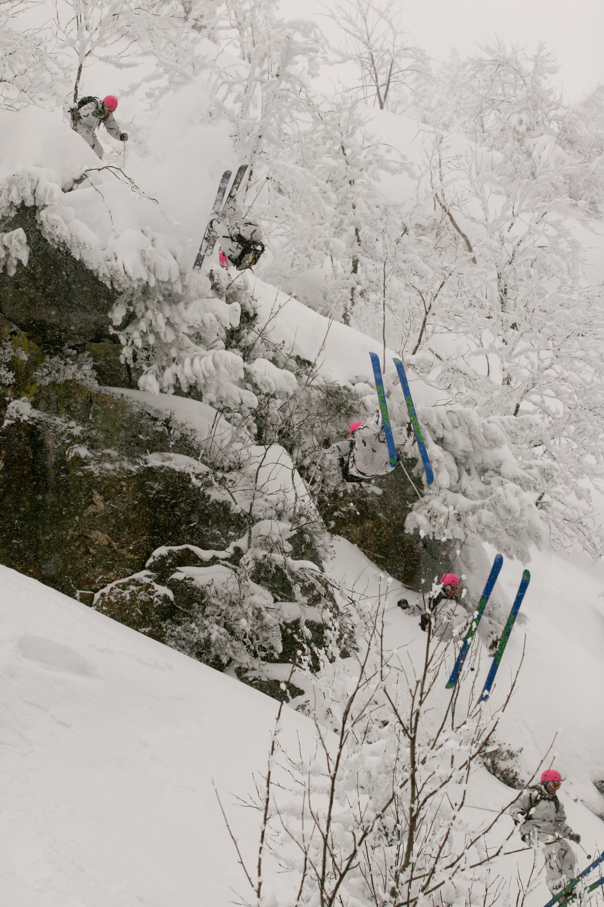 Frontflip off cliff sequence