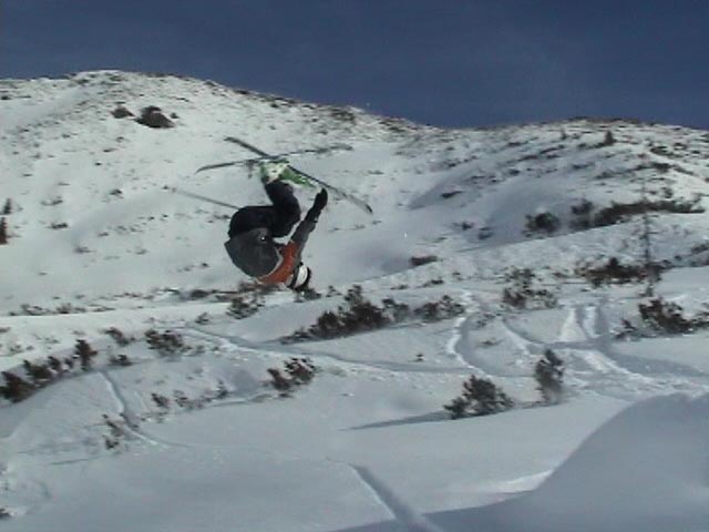 Frontflip with left arm in plaster
