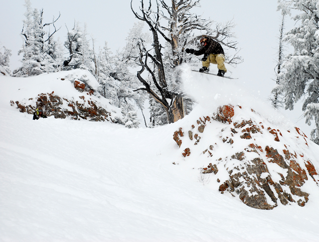 Frontside 360 off cliff