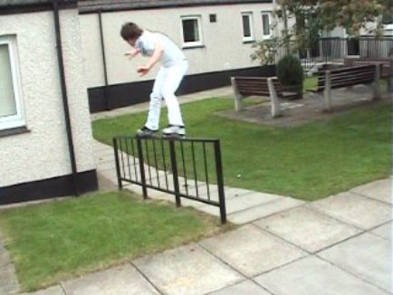 Frontside handrail