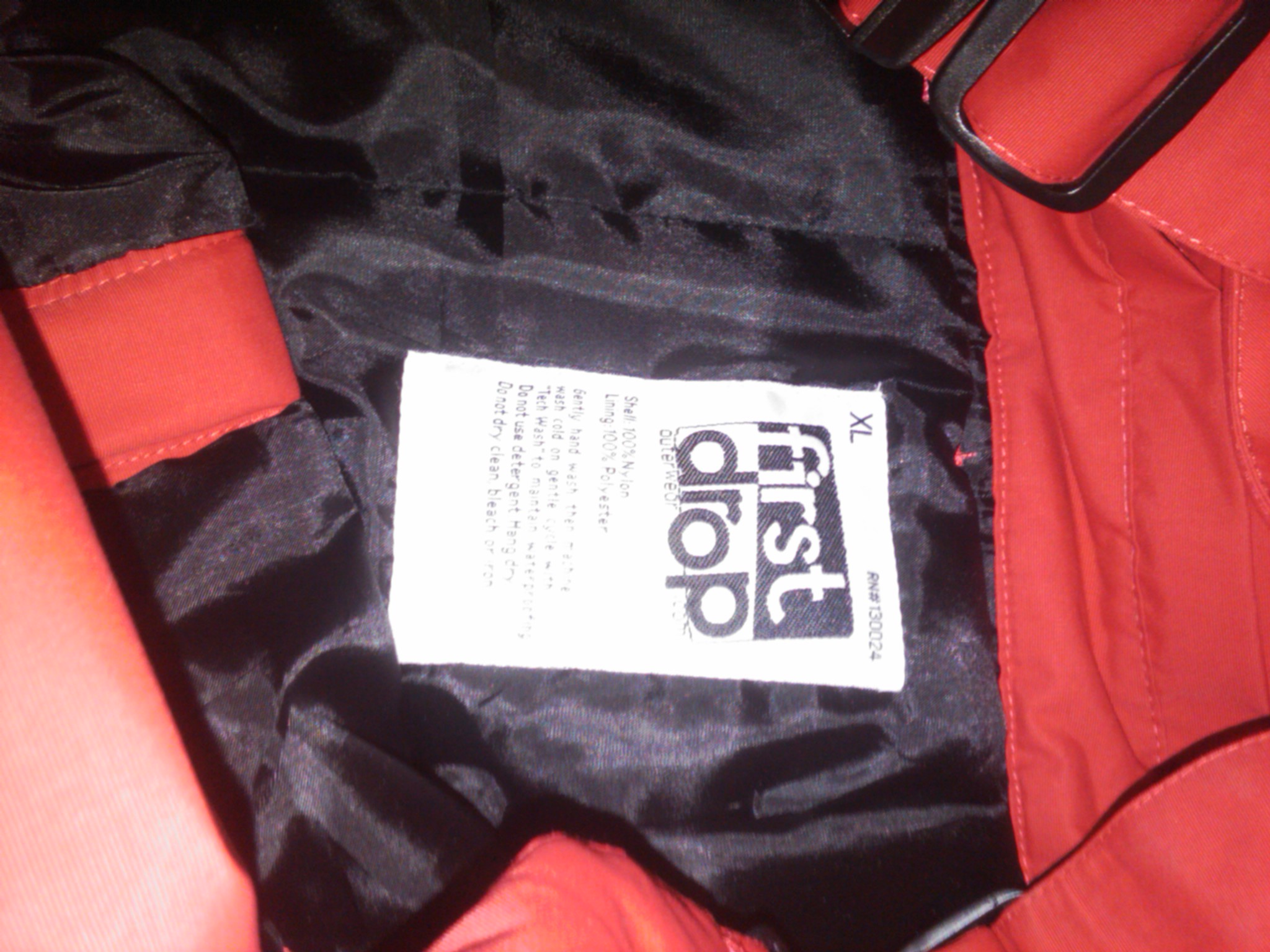 FS : First Drop XL Red Pants with Red Bibs