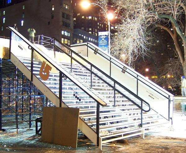 Full stair setup, Union square railjam