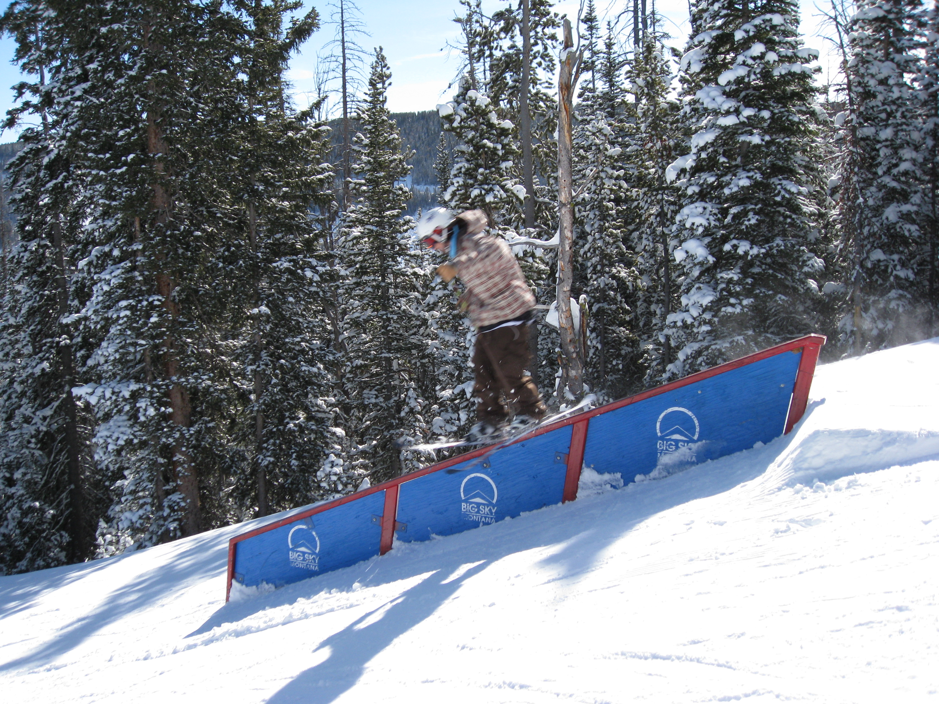 Fun Little Down Rail at Big Sky