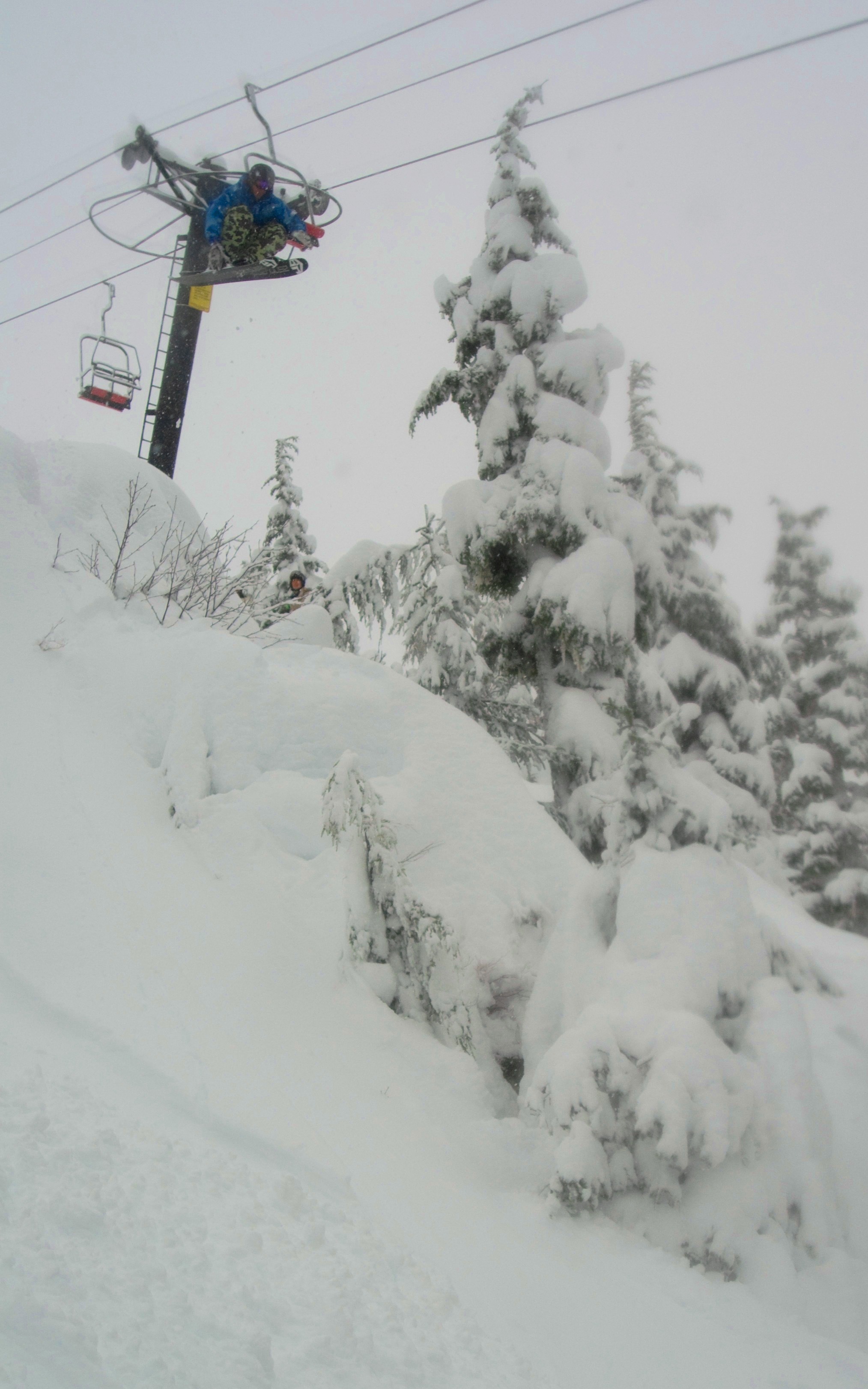 Gapping a pillow and tree