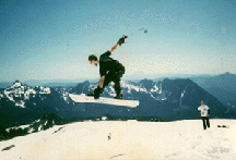 Garbbin Indy at Mt Ranier, Washington, back in 93 or 94. old school dawg!