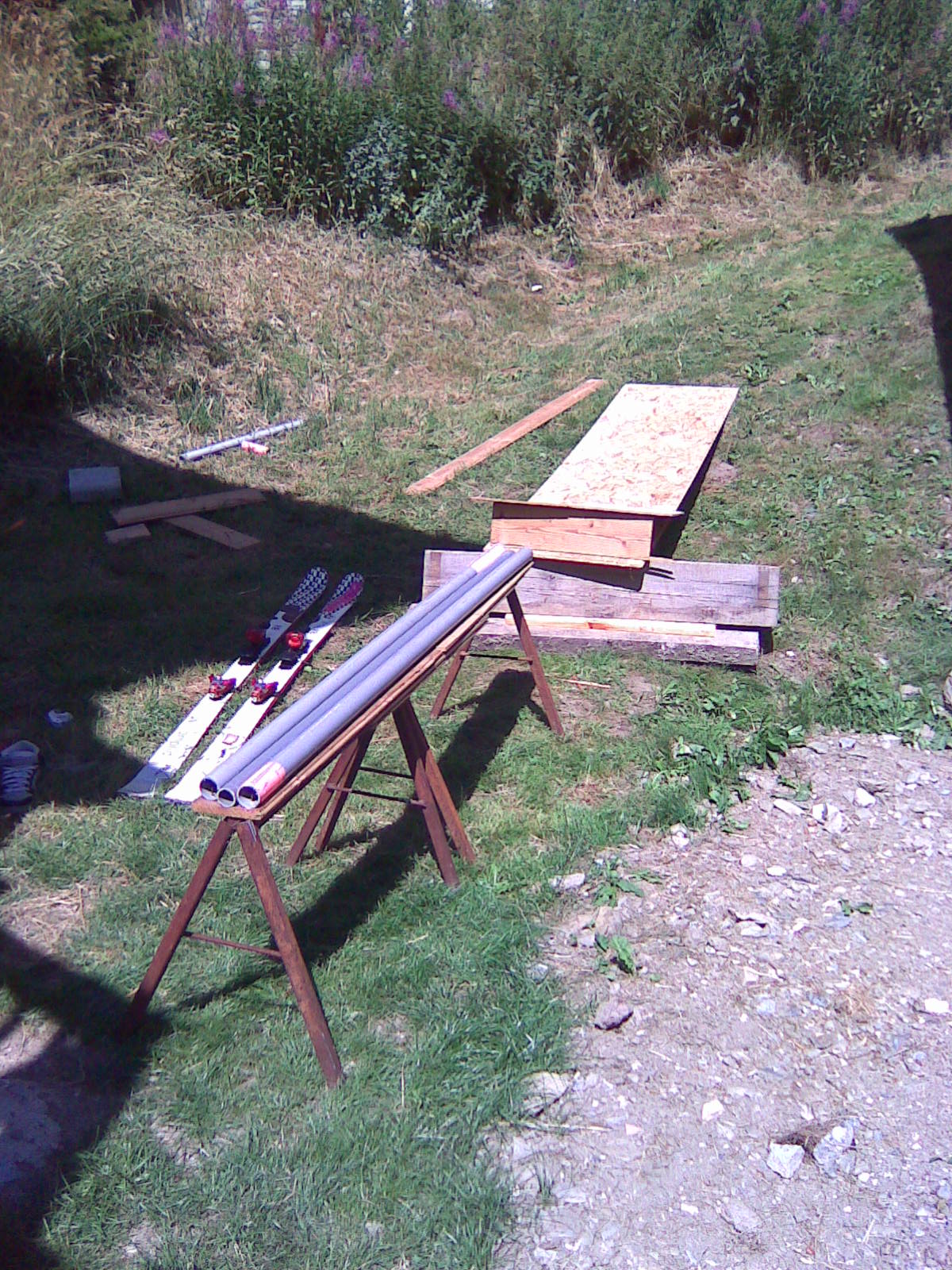 Ghetto backyard setup