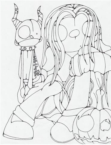 girl with a puttpe i drew