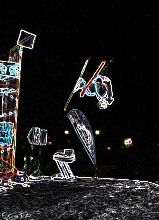 Glowing front flizzip