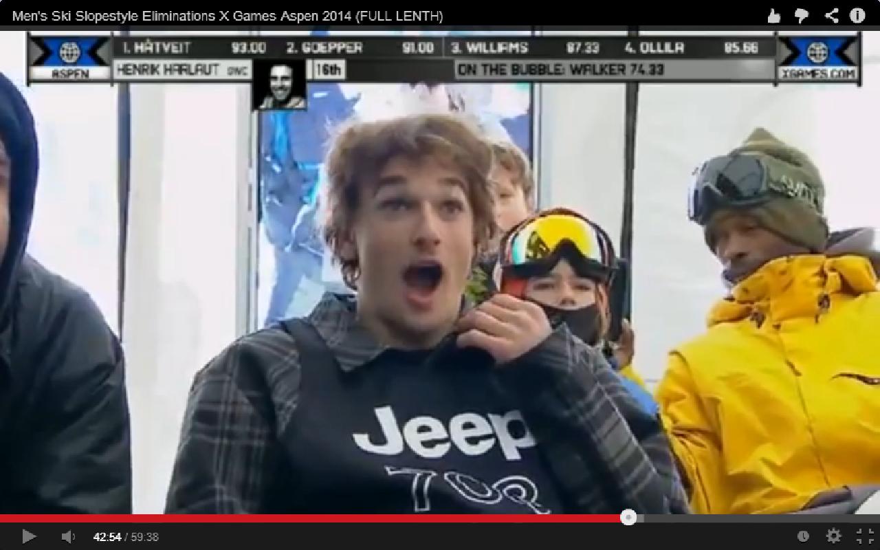 Goepper's Reaction to Harlaut's Run
