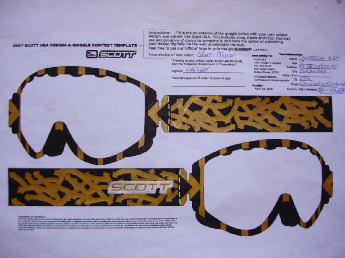 Goggle design
