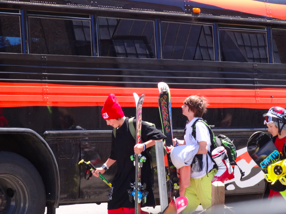Going on the bus at windells
