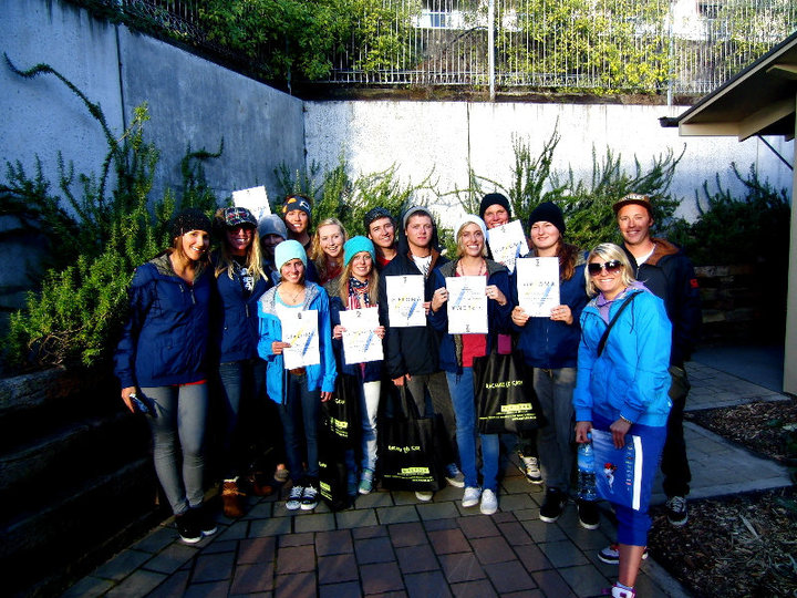 Got our diplomas.. in skiing.