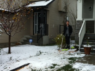 got some snow where I live