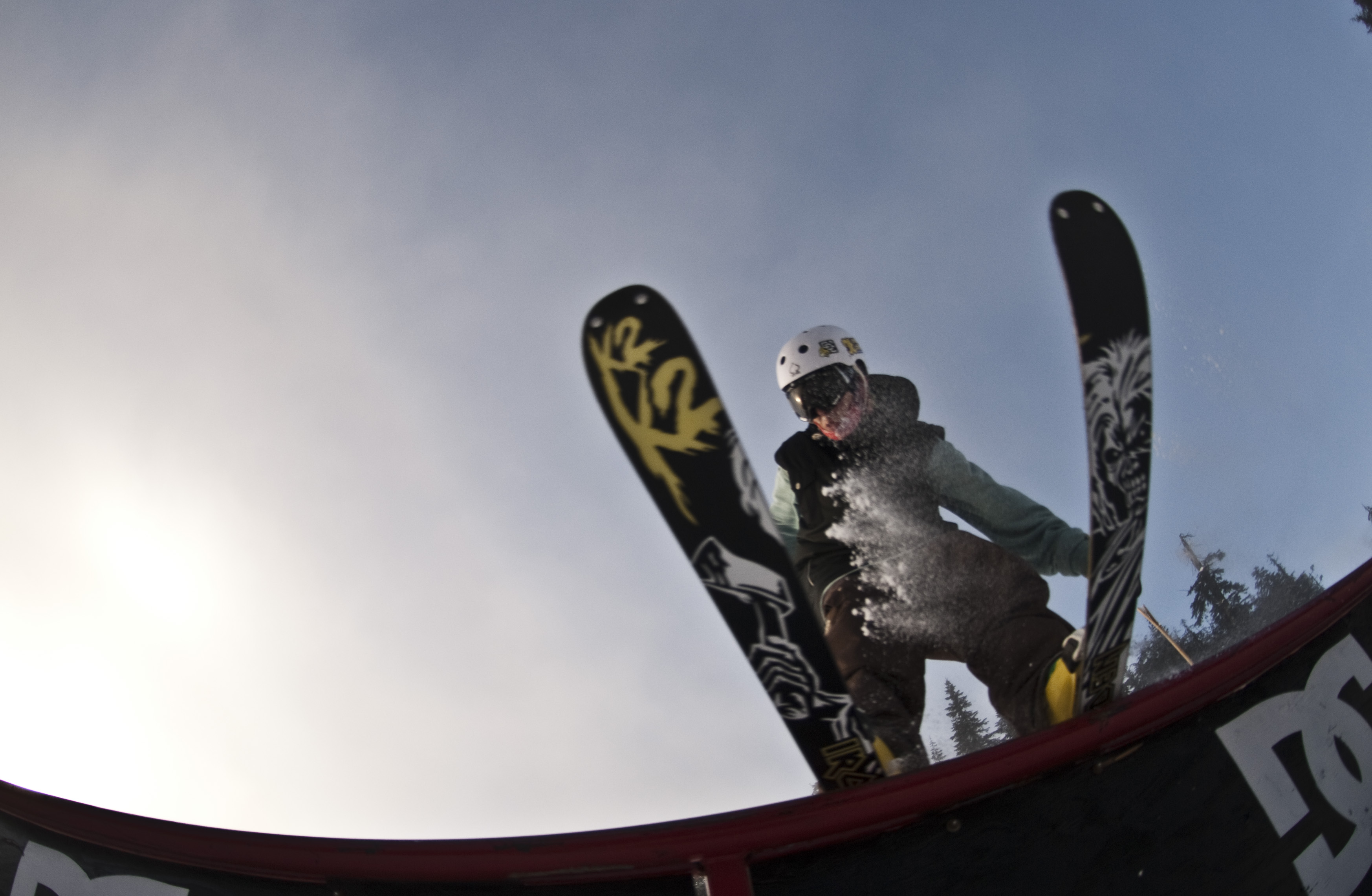 grab with a spray to the face