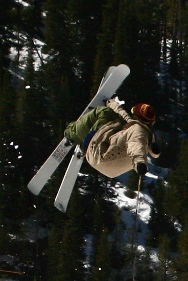 Grabbing my floppy skis