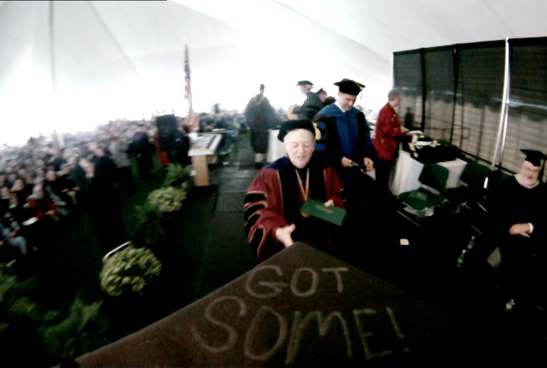 Graduation Go Pro Shot