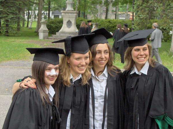 graduation witn broken nose