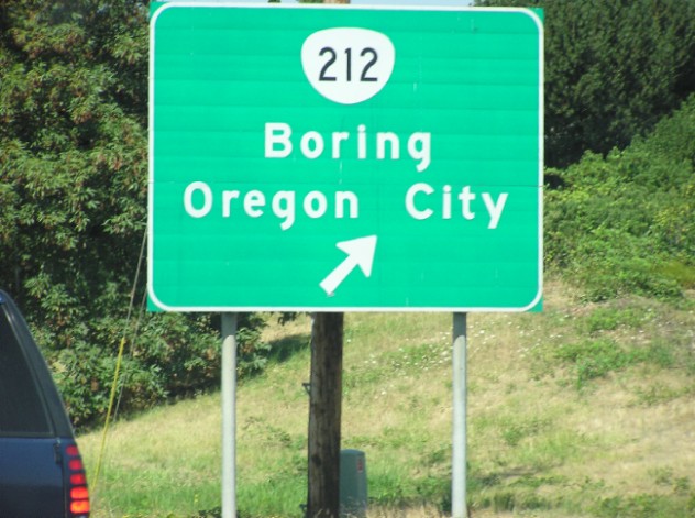 Hahha on the way back from oregon, sign