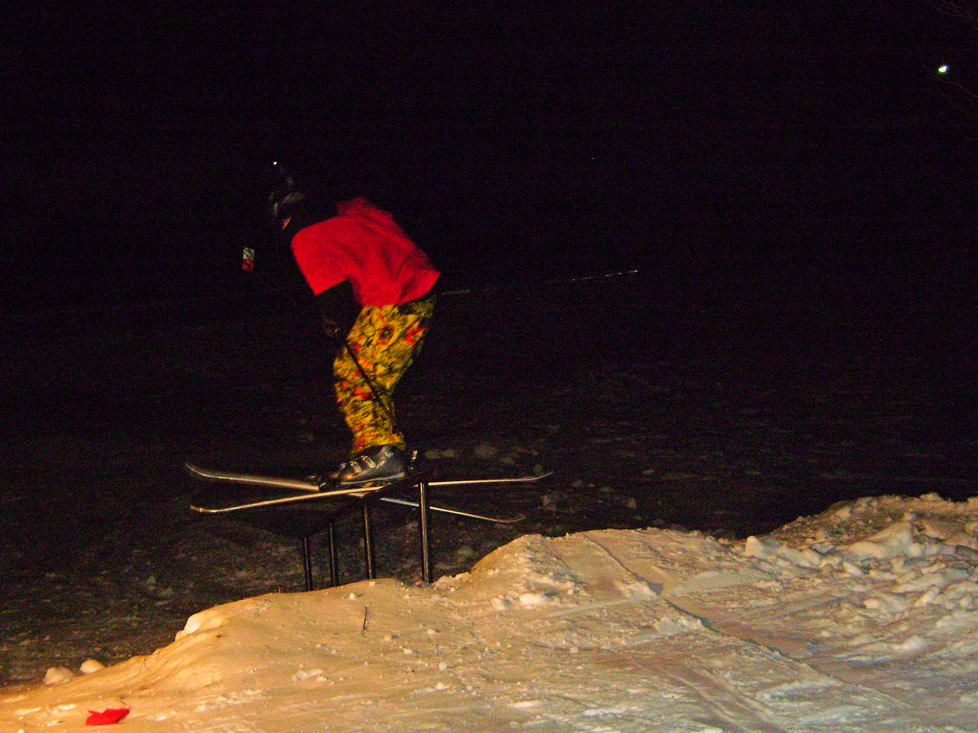 Hand rail in the yard