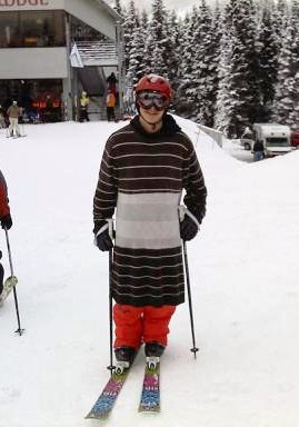 Hand sewn Sweater (got stretched out from the snow)