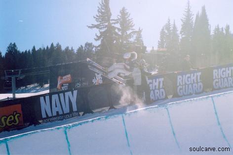 Hannah Epps at the Womens Superpipe Jam Winter X games 2004