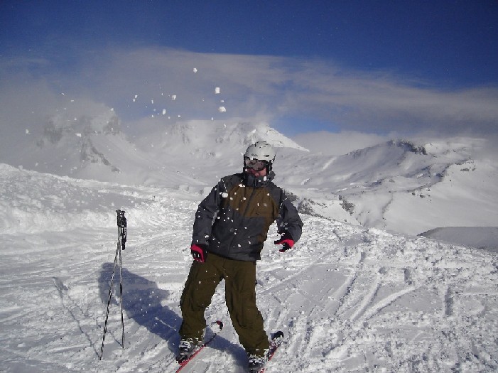 Having fun in the snow