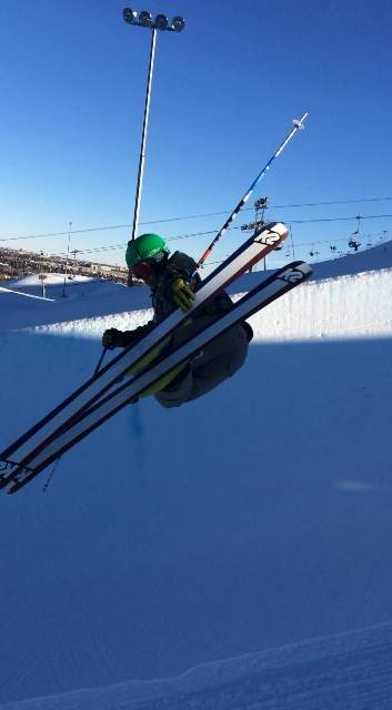 Having some fun in the pipe.