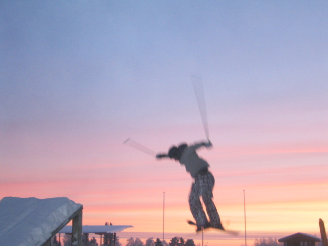 He broke his leg in two pieces