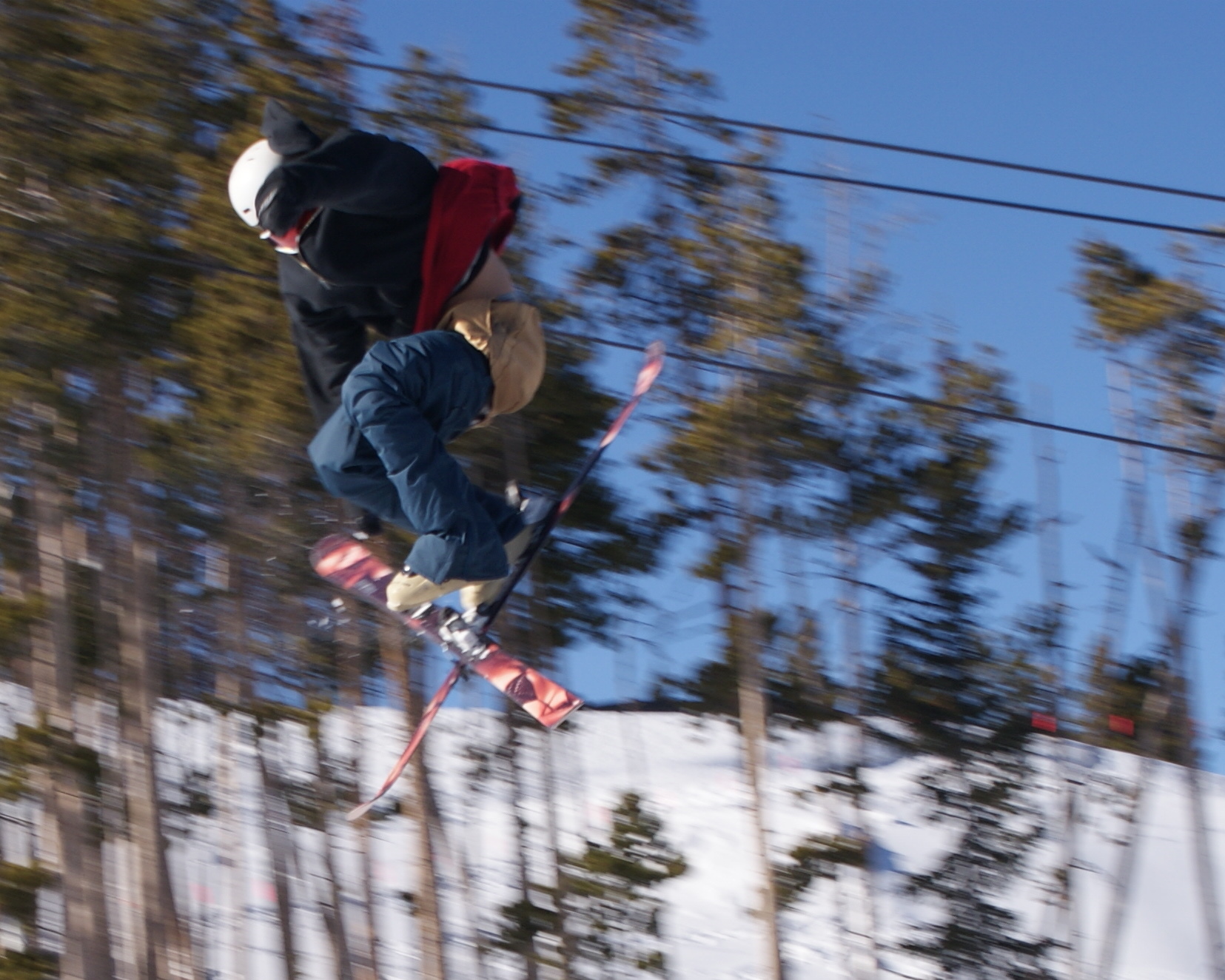 He pulled his ski off