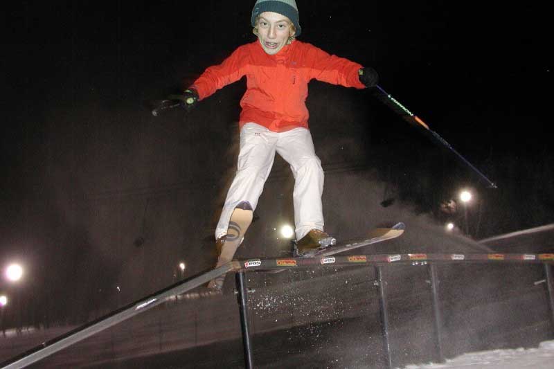 He slid the whole rail while makign this face