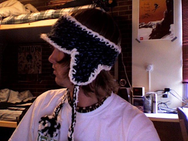 Head Band earflaps and bill