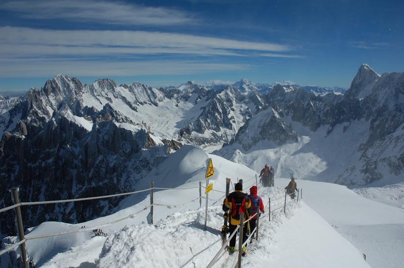 Heading down from the top