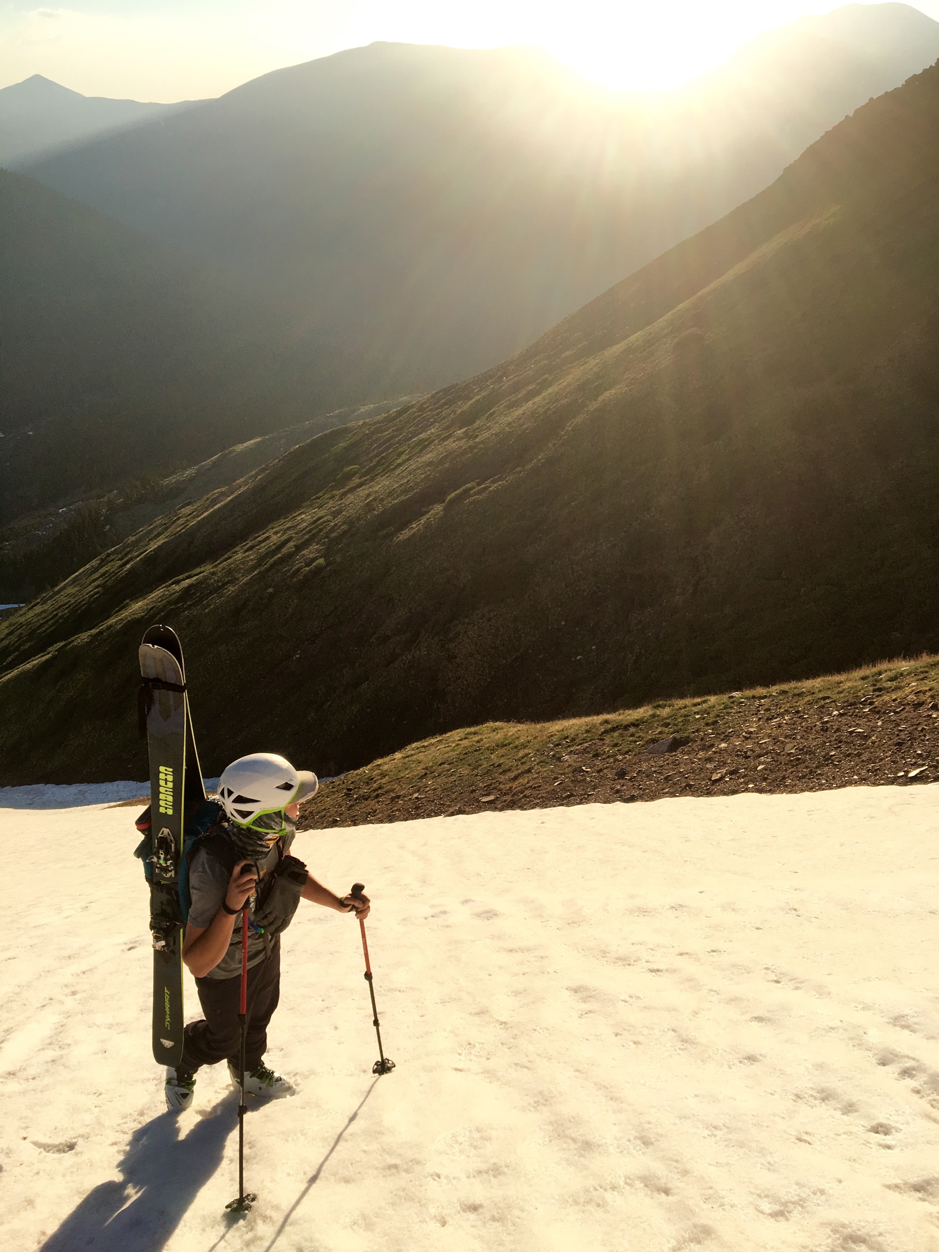 Heading up Naylor Lake Chute