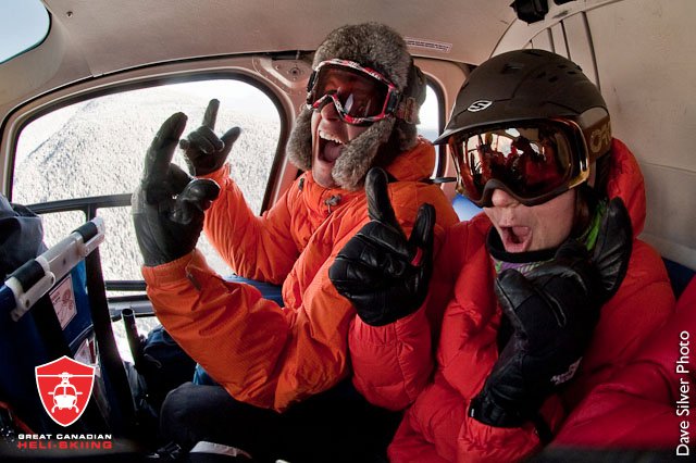 Heliskiing stoke!