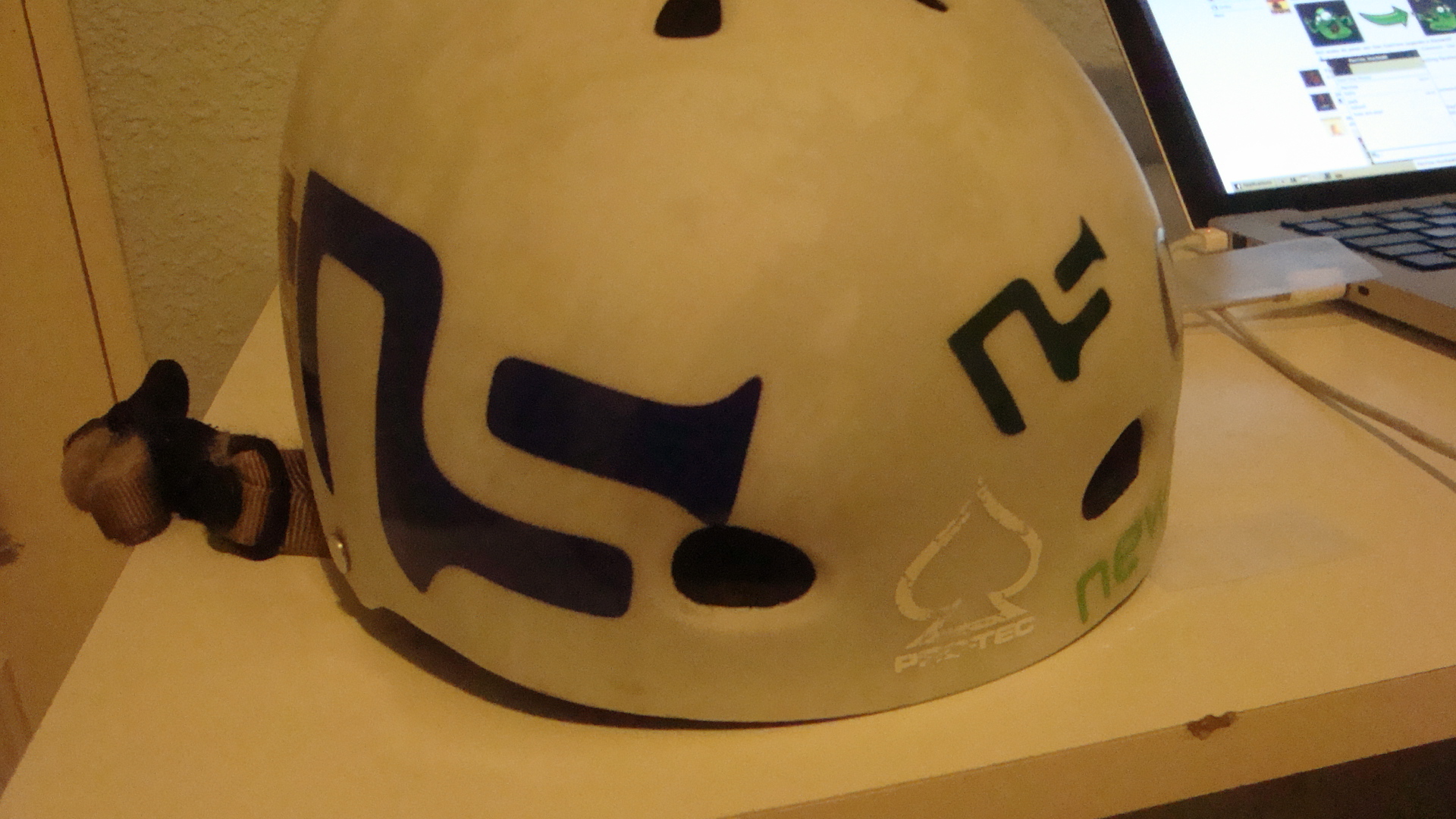 Helmet sticker job 2
