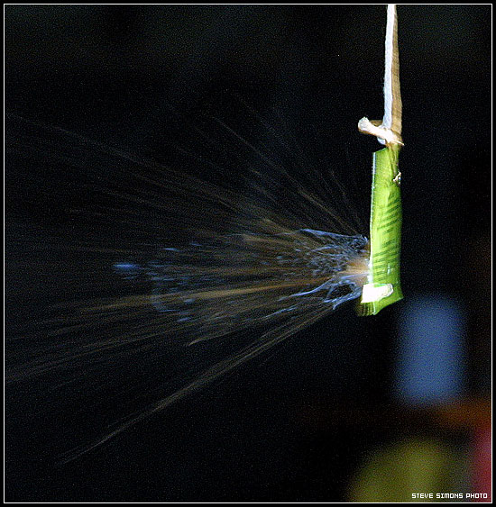 High Speed Photography: Hand Cream Packet