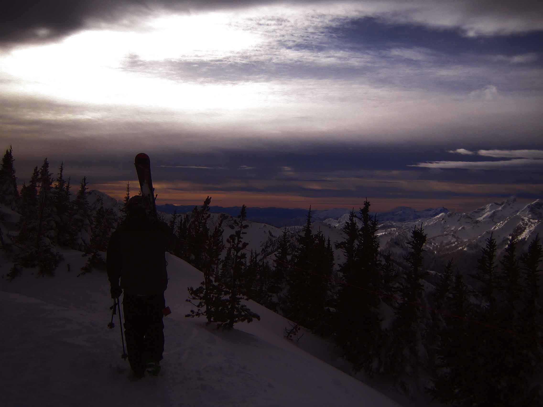 hiking at Crystal Mt.
